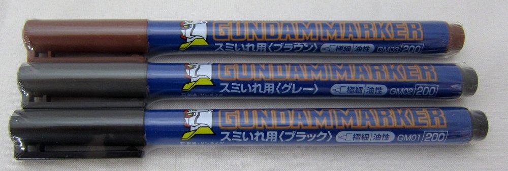 

Gundam Marker Extra Fine Type Basic Colors 03 / GM01, 02,