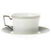 Noritake Cup Saucer Pair Coffee and 240cc Aidan 2 Guests Bone China & (color-changeable Set) (for Tea) White/Black P93687/4867-12