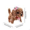 Electric Plush Dog Toy Cute Soft Hat for Festival Holiday Girls Boys White