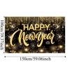 Banner 2026 Background Cloth 150x100CM New Year Wall Decor Cloth New Year Backdrop  Porch Sign