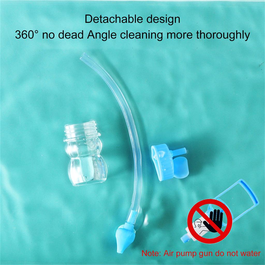 Baby Nasal Aspirator Handpulled Nose Cleaner with Powerful Suction Detachable Washable Part for Easy Daily Cleaning