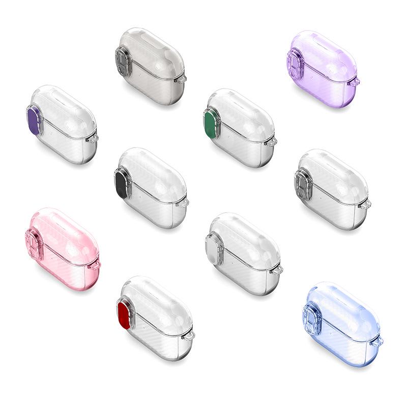 AirPods Pro & AirPods 3 Transparente Eis Kristall Kohlefaser Schutzhülle