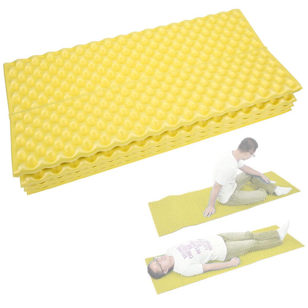 Outdoor Foldable Moisture Proof Foam Pads Mat for Camping Picnic Sleeping Mattress Cushion(yellow )