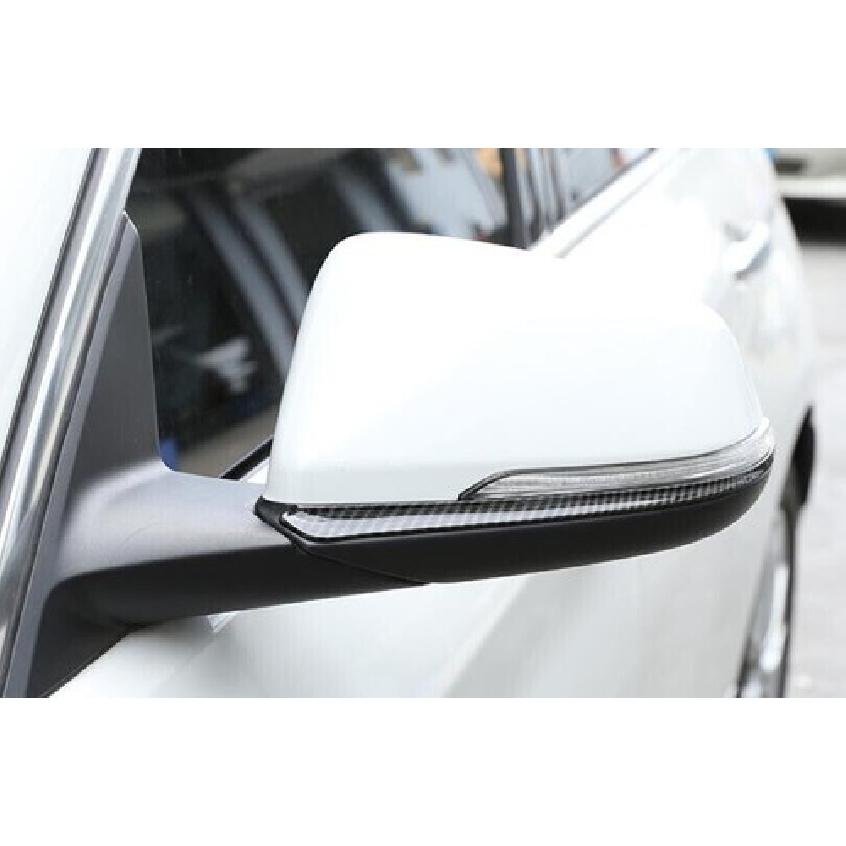 For BMW X2 F39 18-23 Carbon Fiber Exterior Rear View Mirror Strip Trim 2PCS