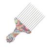 2PCS Professional Grade Hair Pick Combs Stainless Steel Wide Tooth Comb  Curly Hair