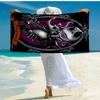 Custom Name Ultra-Soft Beach Towel with The Nightmare Before Christmas Theme,Ideal for Pool - Camping, Diving - Perfect Travel Essential, Vibrant Beac
