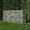 VidaXL Gabion Basket Steel 200x50x100 Cm Garden Wall Fence Edging 142552