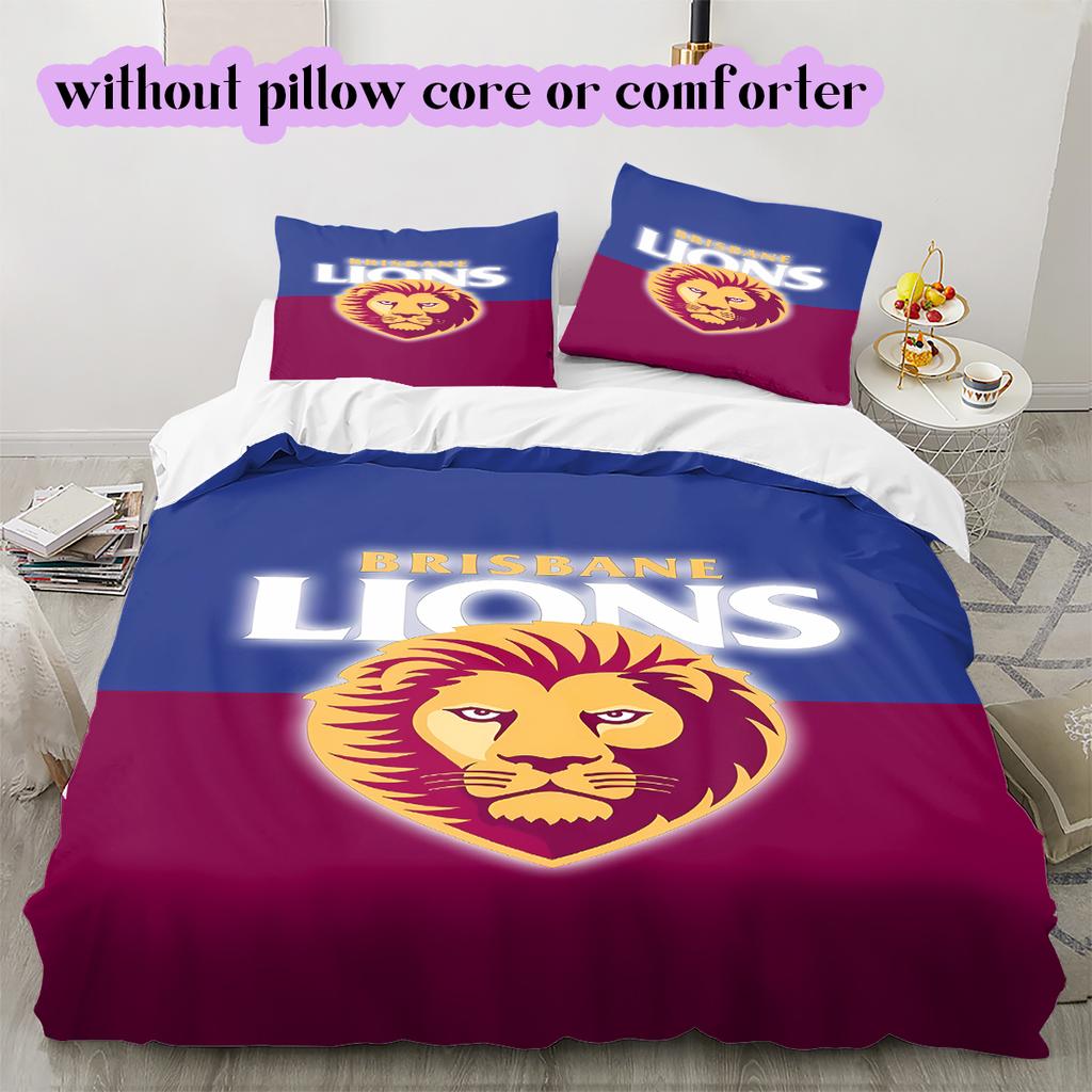 Voetbal Logo Patroon Beddengoed Dekbed Set Dekbedovertrek Kussensloop Huisdecoratie Verjaardagscadeau (1*dekbedovertrek+ 2*kussensloop, zonder vulling)