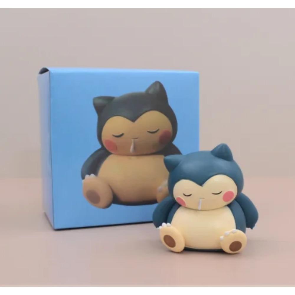 Kawaii Anime Pokemon Snorlax Psyduck Action Figure Cute Model Car Ornaments Gifts Home Portable Ornaments Decoration Toys Gifts