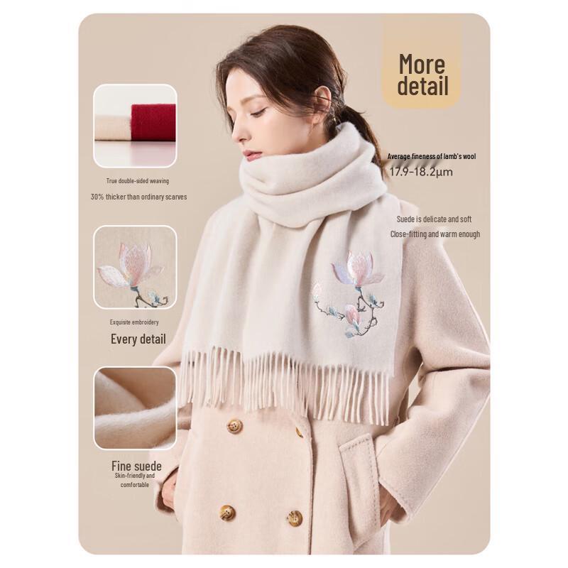 JIUMU Women's Autumn/Winter Wool Scarf