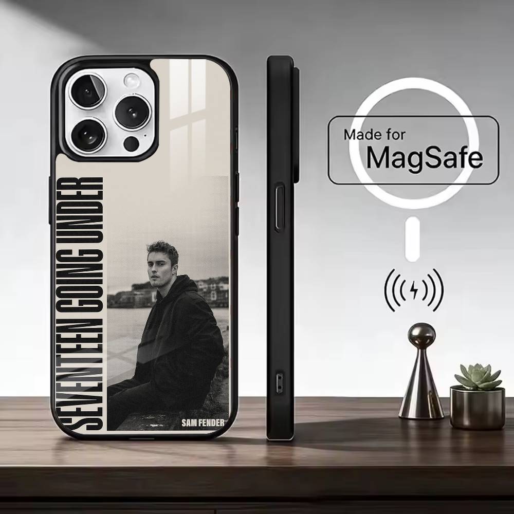 Singer S-Sam Fender For Magsafe Phone Case for iPhone 17 16 15 14 13 12 11 Series Wireless Charging