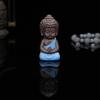 Chinese Style Buddha Statue Cute Sitting Statues Garden Accessories Little Monks Tea Pet  Home