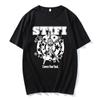 CARESS YOUR SOUL RINGER TEE Rock Band Sticky Fingers STI FI Tshirts Short Sleeve Cotton Male T-shirt Graphic Print T Shirt Mens