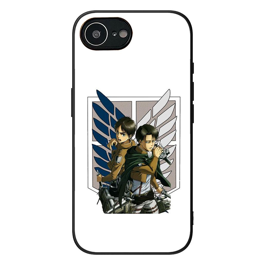 

Чехол для телефона Jaeger levi Атака титанов Эрен для Apple iPhone 16 17 Air 14 15 Pro Max Plus 16+ 16E 14+ ProMax Защитный чехол iPhone 16 Plus