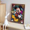 DIY Diamond Painting Mickey Drinking Coffee Cross Stitch Kit Mosaic Art Diamond Painting Full Circle Diamond Home Decoration