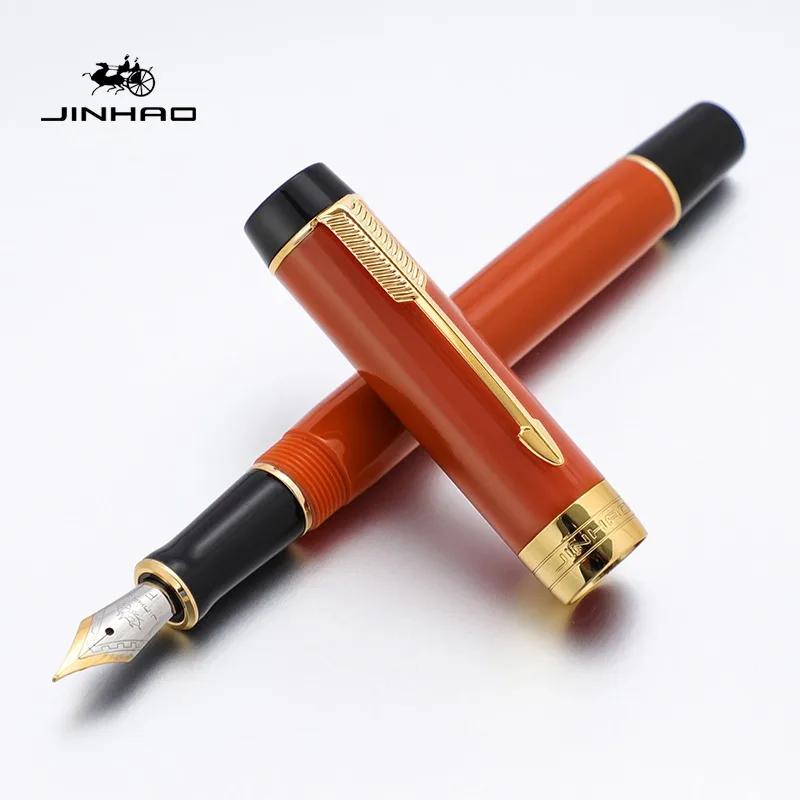 Jinhao 100 Little Centennial Resin Fountain Pen F Nib with Converter Business Writing Ink Pens Stationery School Office Supplies
