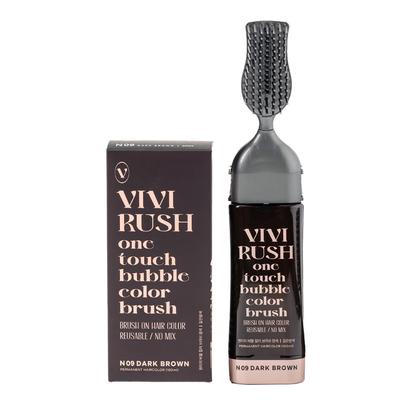 BB Lush אפור כהה חלוקה עצמית צבע בועות בועות, N09 חום כהה, סט 1
