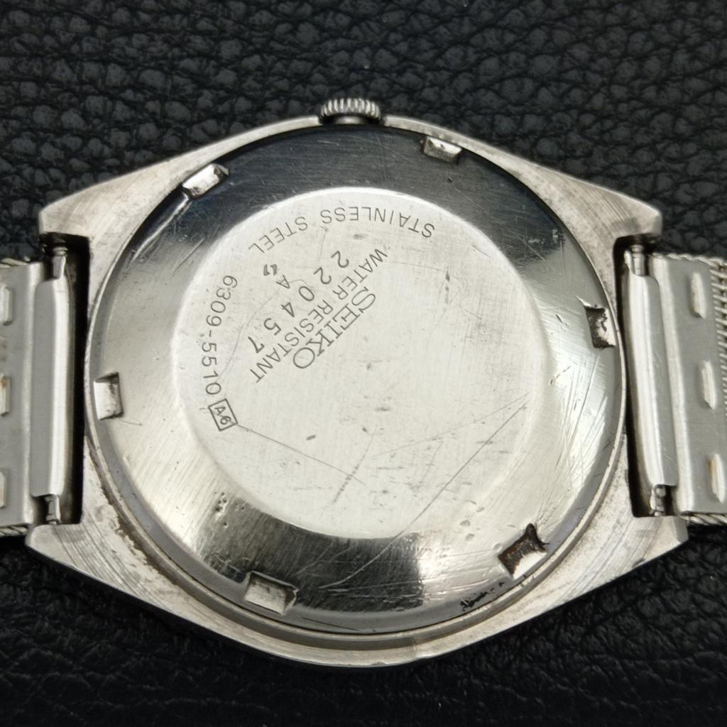 Seiko 5 AUTOMATIC JAPAN 6309A MENS VINTAGE BLUE COLOR DIAL WATCH A702615-1 R209-a702615