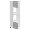 Kalmar Oven Cabinets 2 Pcs Grey Sonoma Wood Based Material