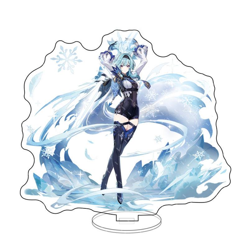 Anime Game Genshin Impact Acrylic Cosplay Character Hero Theme Stand Acrylic Figure Stand Model Plate Desk Decor Ornament Gift