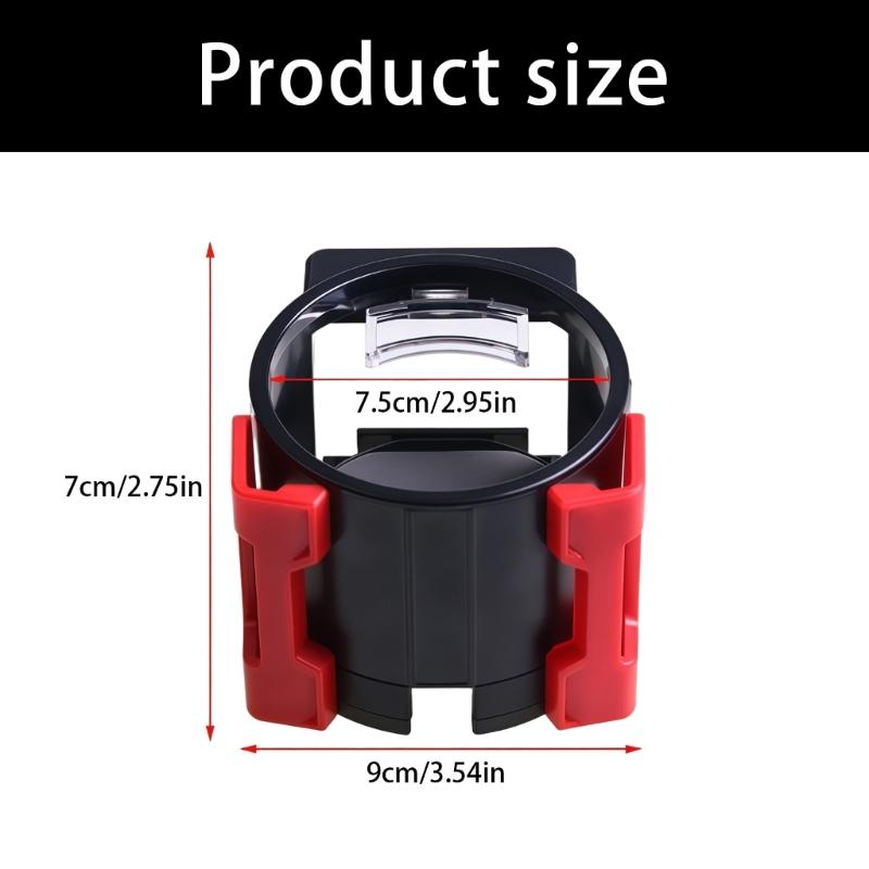 Universal Car Cup Holder Bracket and Mobile Device Stand for Various Beverage Cups and Smartphones for Secure Placement