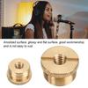 1/4 Female to 5/8 Male Screw Adapter   Anodizing Trtment Durbale Mic Thrd Adapter