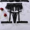 Women's Sexy Lingerie Set Hollow Out See-Through Allure Lingerie Set Push-Up Shaping Bra & Panty Set