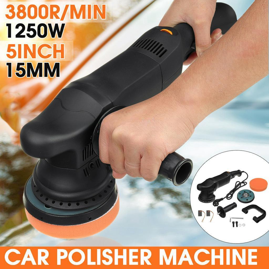 Car Dual Action Polisher D/A Orbital Buffer Sander Car Electric Polisher Waxing Machine 1250W Furniture Polishing Tool