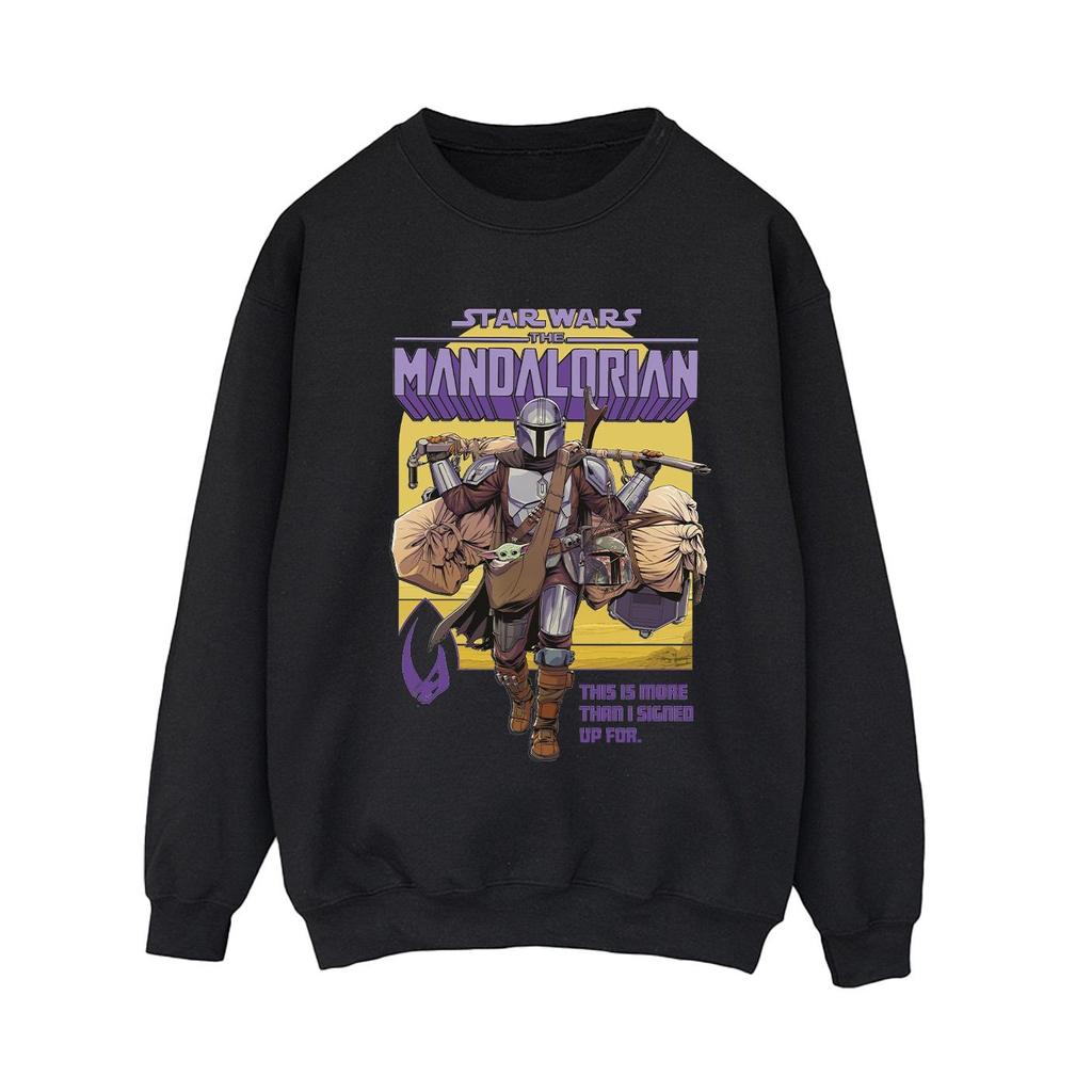 STAR WARS Womens/Ladies The Mandalorian More Than I Signed Up For Sweatshirt