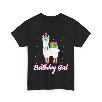 Lama Geburtstags-T-Shirt, Lama Tierliebhaber Frauen Mädchen Süßes Shirt