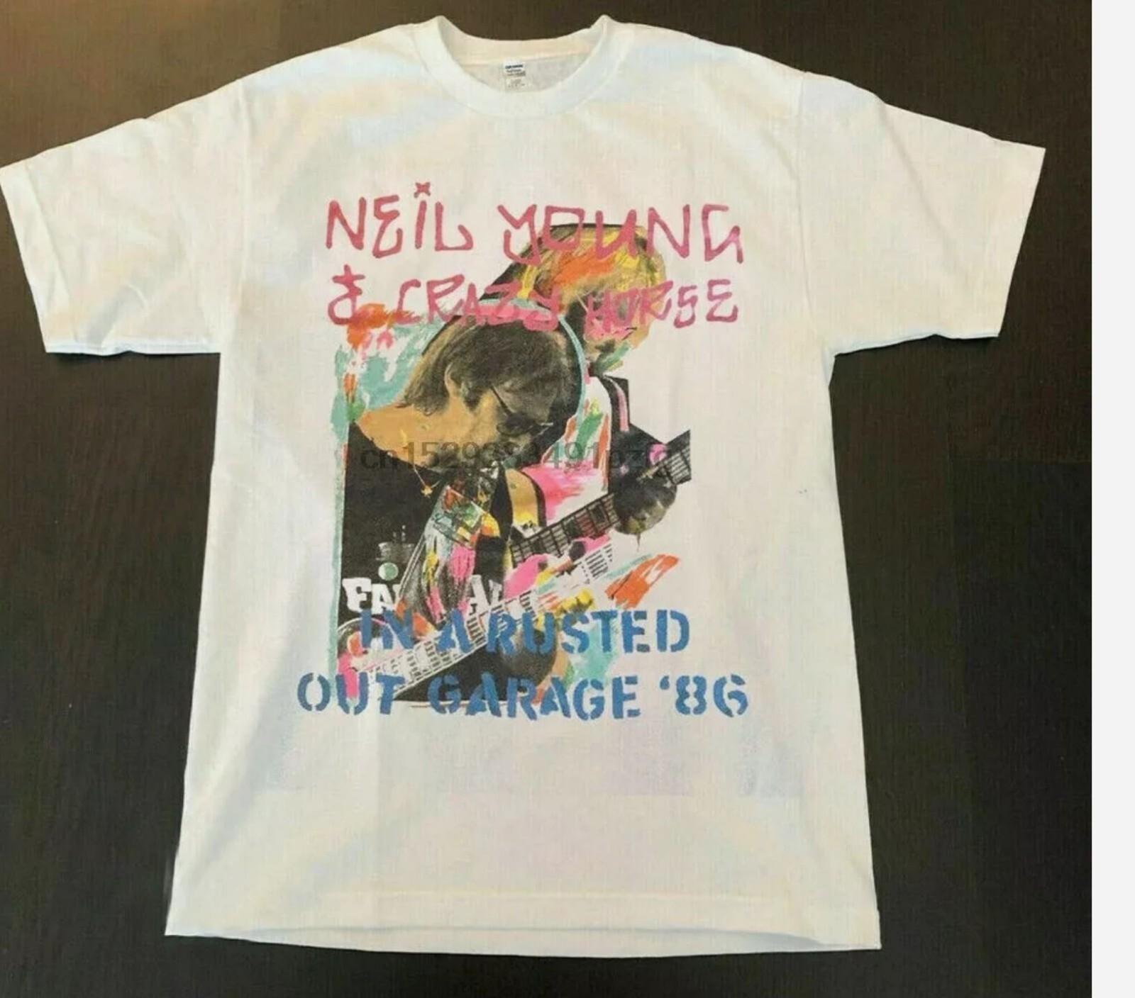 Rare 1986 Neil Young Crazy Horse vintage Tshirt shirt NEW XXXXL