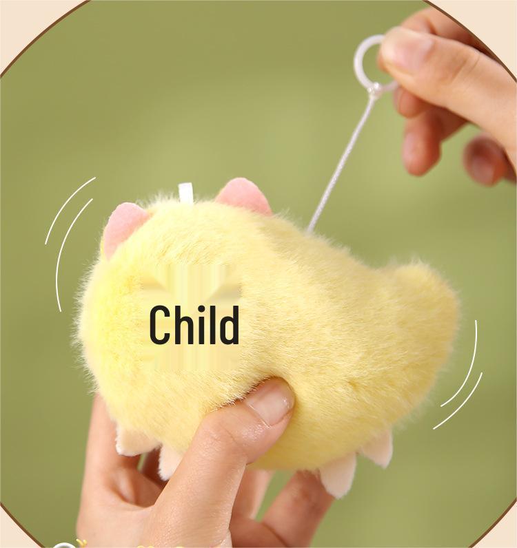 Wagging Tail Puppy & Meowing Cat Plush Toy Pendant