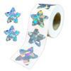50-500Pcs Holographic Golden Star Stickers For Kids Reward Foil Star Stickers Labels For Wall Crafts Classroom Supplies 1Inch