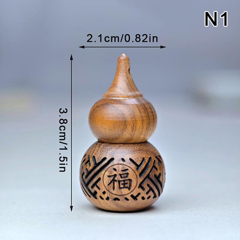 Holz Ausgehöhlt Geschnitzt Aromatherapie Flasche Mini Vase Pagode Auto Hängedekoration Duft Diffusor Flasche Versiegeltes Glas Anhänger