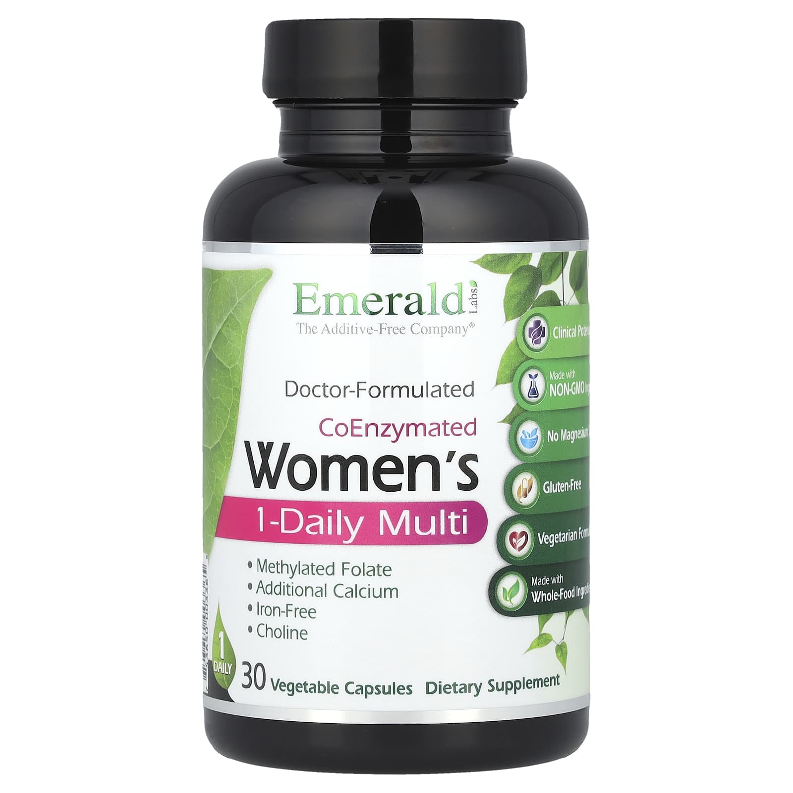 

Emerald Laboratories, Coenzymated Women s One-Daily Multi, 30 Veggie Capsules