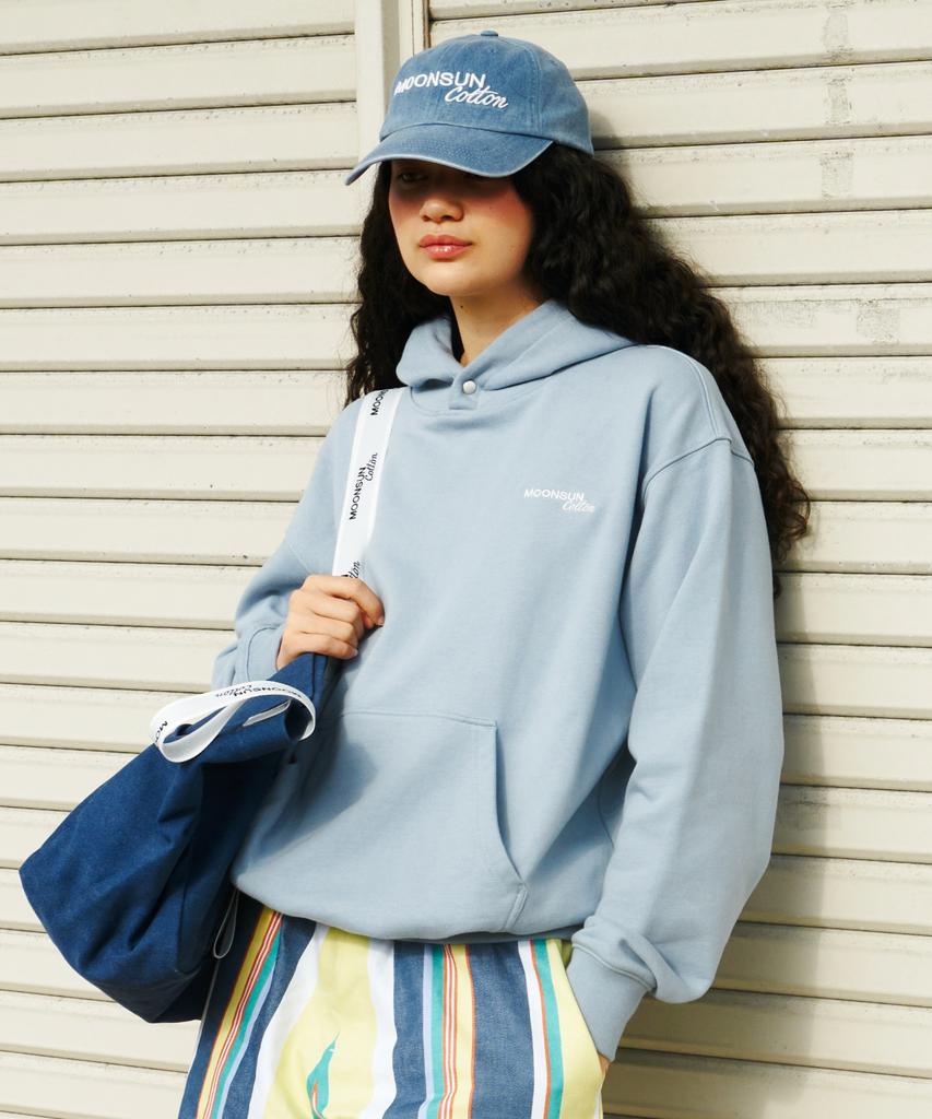 M.C Unisex, Logo Basic Hoodie / Sky Blue