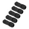 5 Pcs 4 Pin Female Aviation Connector 716 Inch 28UNS Thread IP67 Waterproof Aviation Cable
