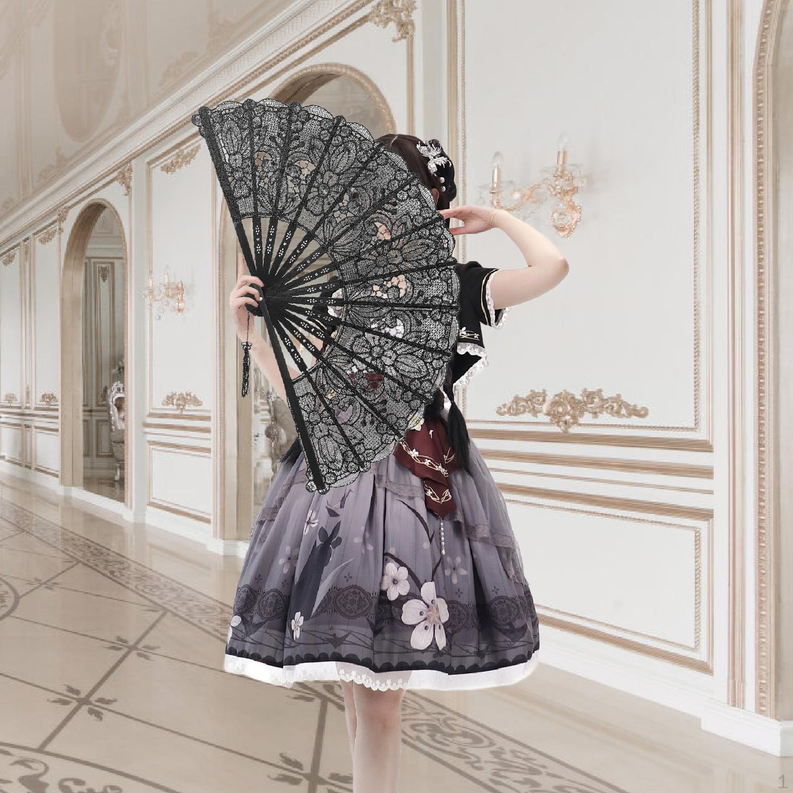 

Китайский складной ручной веер, универсальный винтажный стиль для дня рождения, для невесты, для танцев