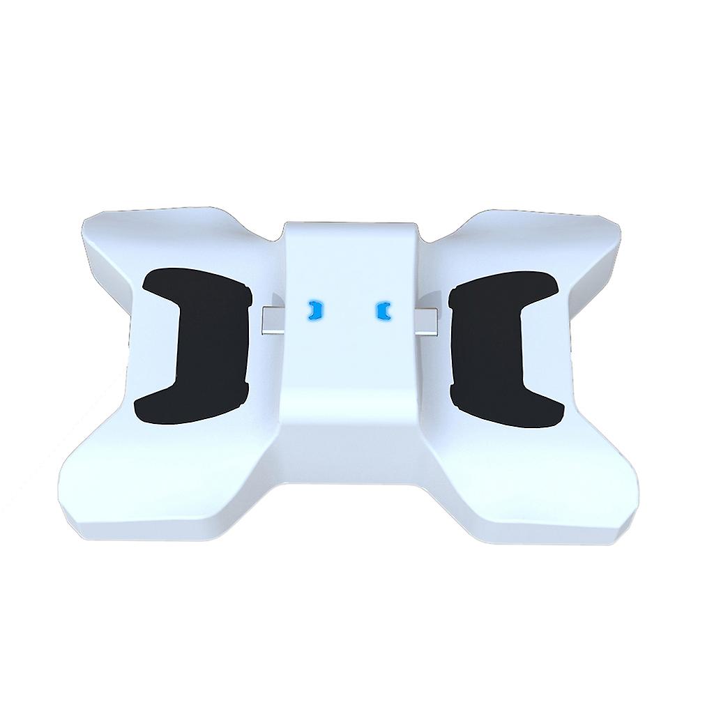 

Зарядная док-станция для контроллера PS5 Dual Sense, двойная зарядная станция PS5, аксессуары для контроллера PS5 15.7*9.5*5.2cm белый