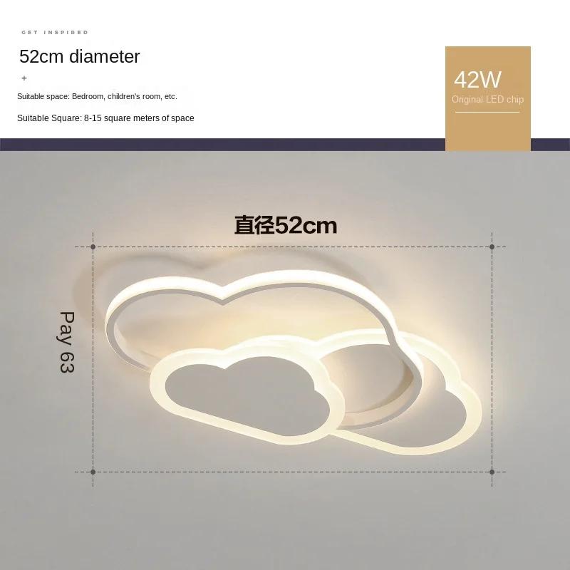 Plafonieră cloud LED spectru complet dormitor modern minimalist cameră copii dovleac protecție ochi lampă de interior lumini nordice