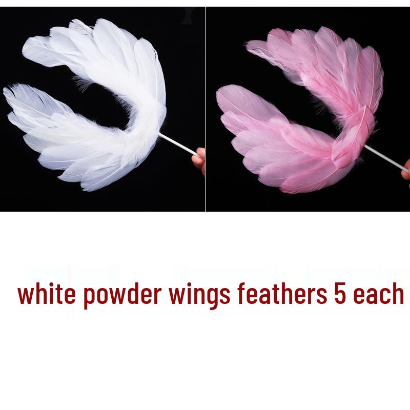 Angel Wing Feather String Lights Cake Topper Ornaments