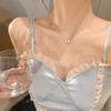 Gentle and exquisite bow necklace Light luxury niche design sense High sense Versatile necklace Niche collarbone chain