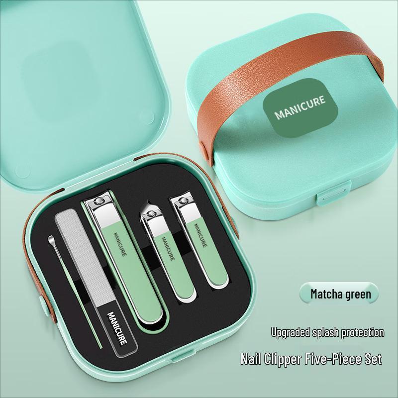 Xiaoyueya 5-Piece Stainless Steel Nail Clipper & Manicure Set