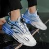 Men's shoes autumn breathable sports running shoes soft sole shock absorption rotating button new outdoor casual shoes trendy shoes