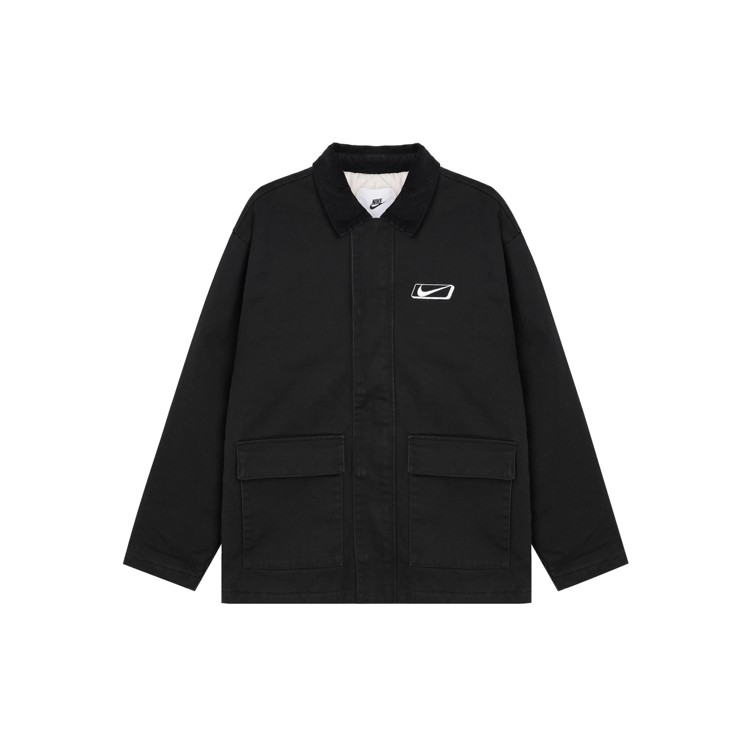 Куртки Nike Мужские Черные С Лацканами Умеренные Рабочая Одежда HQ2953-010 XL