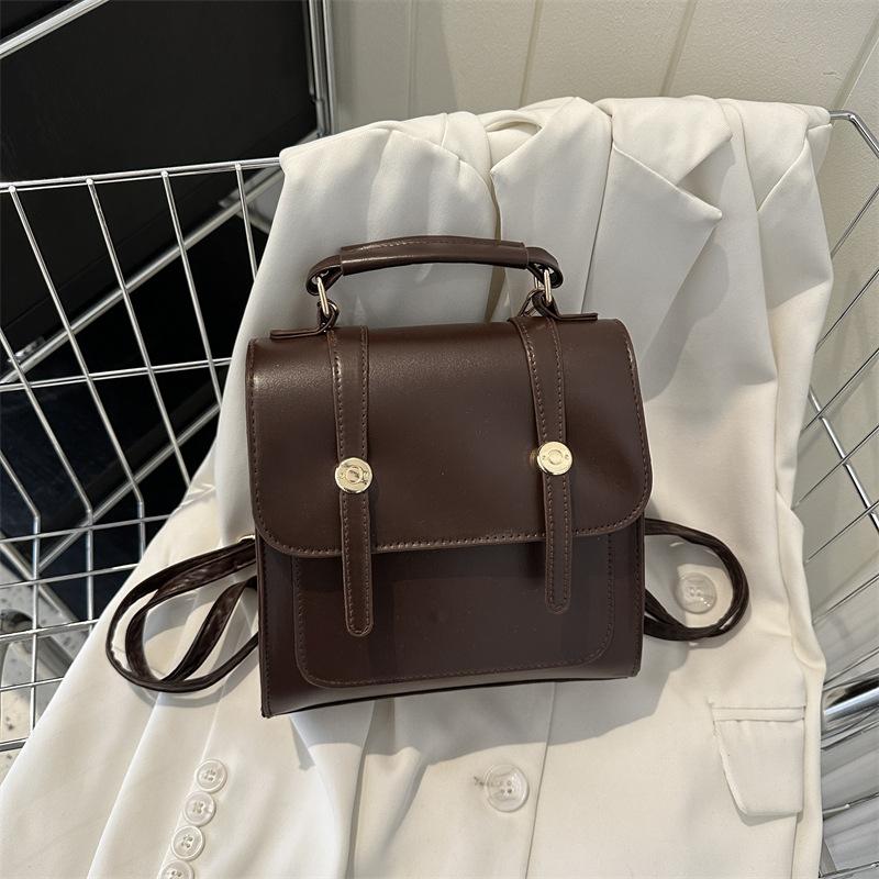 Simple backpack women's college style bag women's bag 2025 new fashion casual shoulder handbag small backpack