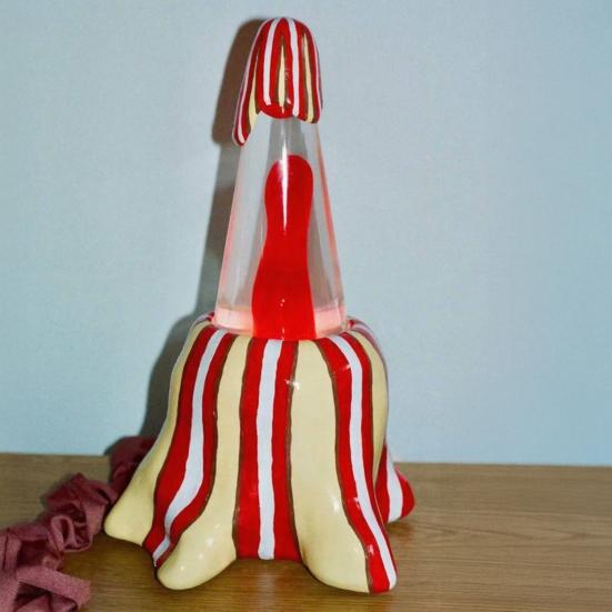 Handmade Glowing Lamp Liquid Motion LED Night Light Bedroom Living Room Home Office Decorative Relaxing Mood Light