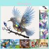 Cute Bird Acrylic Wall Decoration For Living Room And Garden Festive Decor Gift
