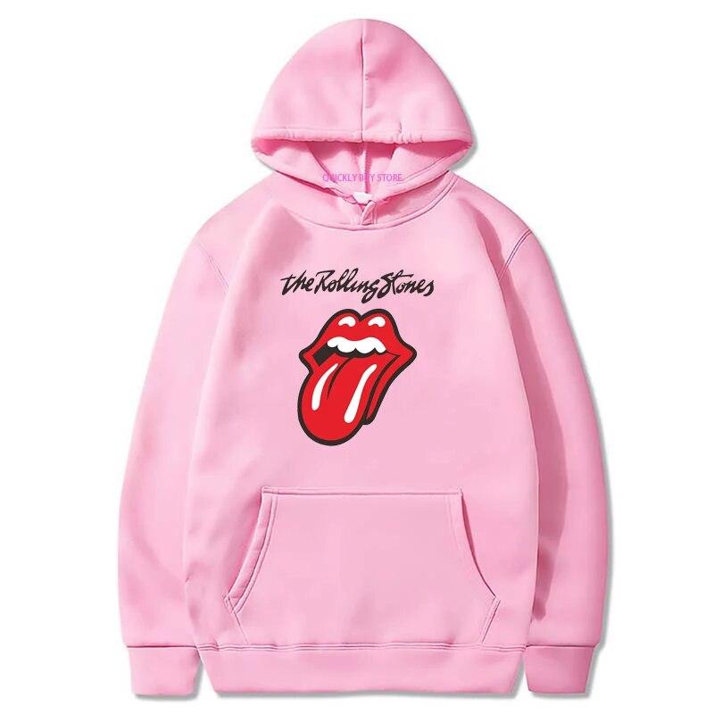 Rolling Stones Theme Essentials Mikina s kapucí s kapucí pro Unisex Mikina s kapucí Unisex oblečení Novinka v mikinách a mikinách Y2k Graphic