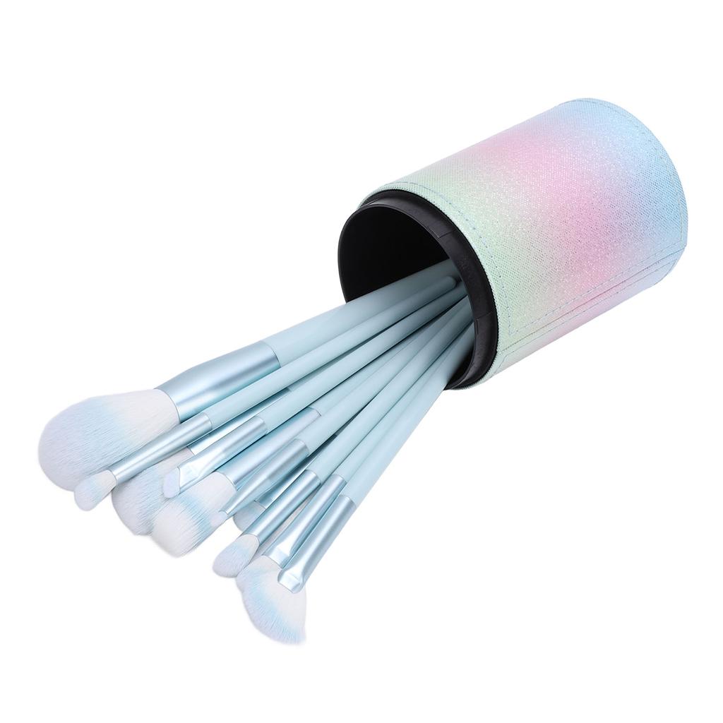 10 Pcs Makeup Brush Set Powder Highlight Eye Shadows Blush Brushes Professional Synthetic Cosmetic B